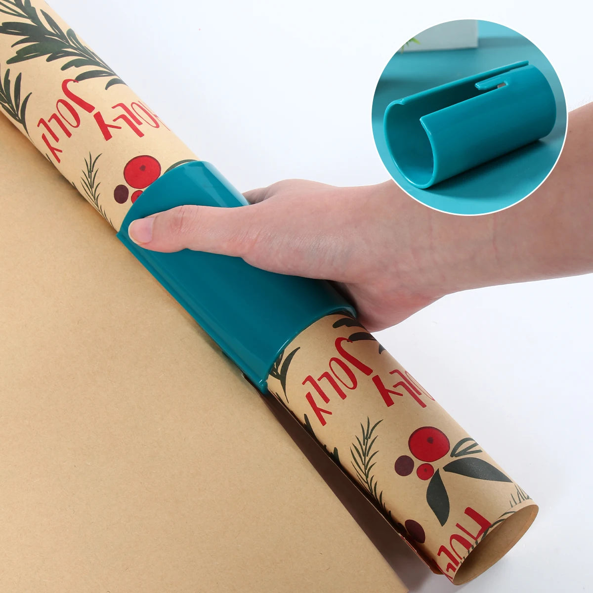 1Pc Portable Mini Wrapping Paper Cutter Packaging Paper Cutting Knife Cutting Wrapping Paper Cutter Tool Tube Gift Wrap Tools