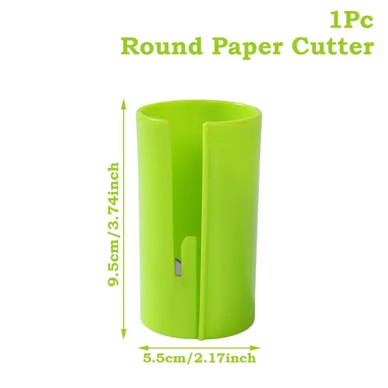 1Pc Portable Mini Wrapping Paper Cutter Packaging Paper Cutting Knife Cutting Wrapping Paper Cutter Tool Tube Gift Wrap Tools