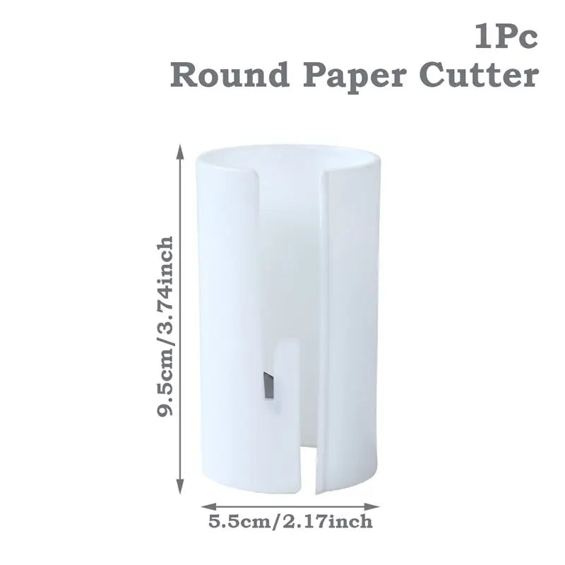 1Pc Portable Mini Wrapping Paper Cutter Packaging Paper Cutting Knife Cutting Wrapping Paper Cutter Tool Tube Gift Wrap Tools