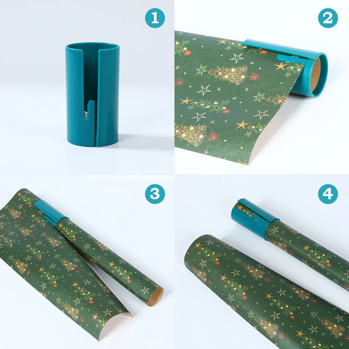1Pc Portable Mini Wrapping Paper Cutter Packaging Paper Cutting Knife Cutting Wrapping Paper Cutter Tool Tube Gift Wrap Tools